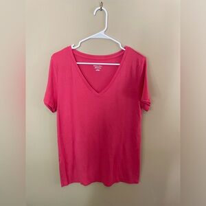 MERONA women’s v-neck t-shirt, coral color, Sz XL, GUC, see photos